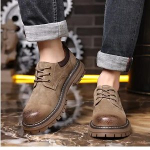 Rugged Suede Derby Shoes