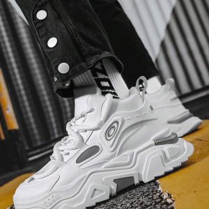 NovaStride™ Chunky Tech Sneakers - White