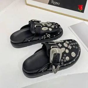 Rizzoli Buckle Slides