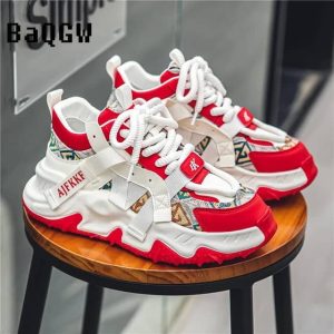 Luxury Men's Patchwork Casual Sneakers